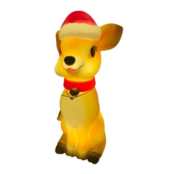 Holiday Time Reindeer Blow Mold Table Top Eleven Inch - Picture 12 of 15